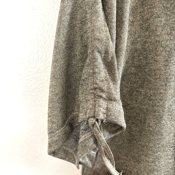 Nicole Miller Sparkle Tee Wms Sz Small Gold Drawcord Short Sleeves - Picture 3 of 8